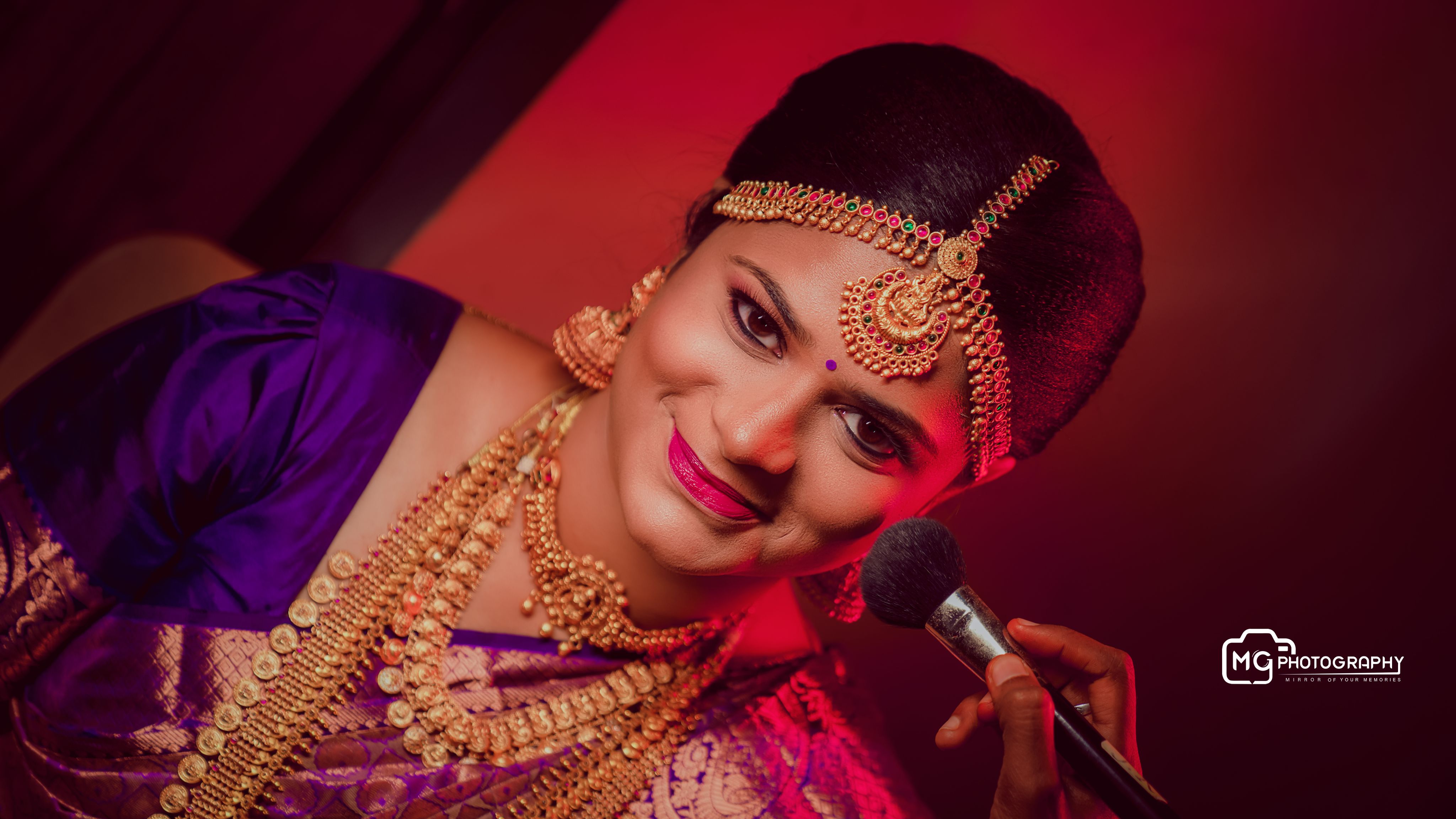 Bride dramatic portrait MG Photography cinematic style