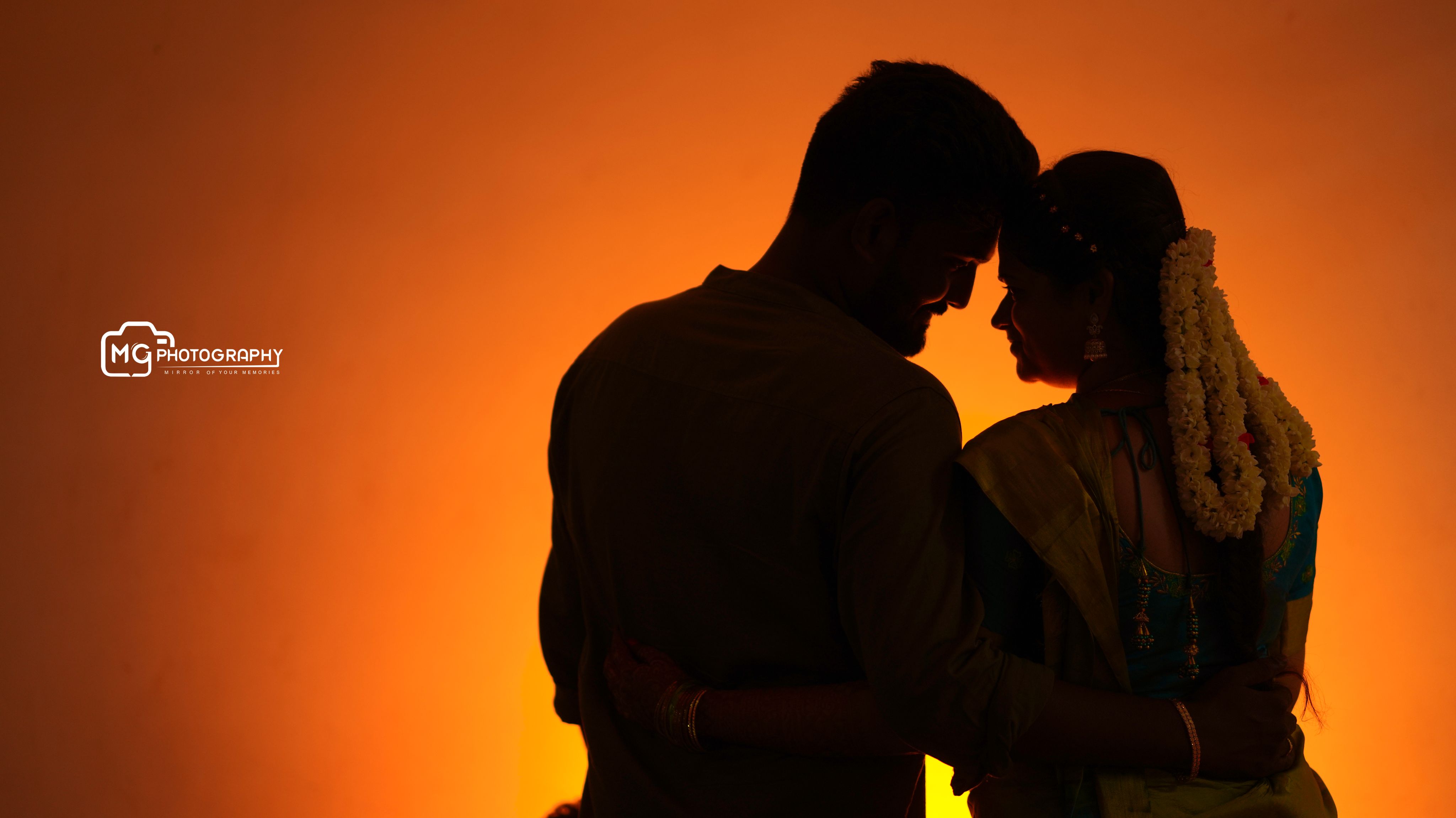 Cinematic wedding silhouette Dubai MG Photography